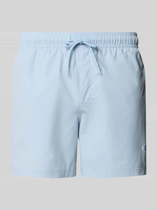 Zdjęcie produktu Spodenki kąpielowe o prostym kroju z detal z logo model 'Maui' Jack&Jones Jasnoniebieski