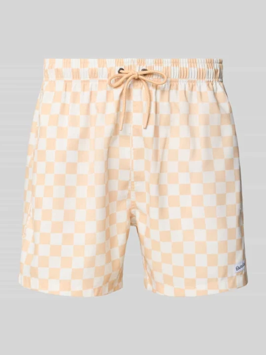 Zdjęcie produktu spodenki kąpielowe z elastycznym pasem model 'Piazza' BOARDIES Beżowy
