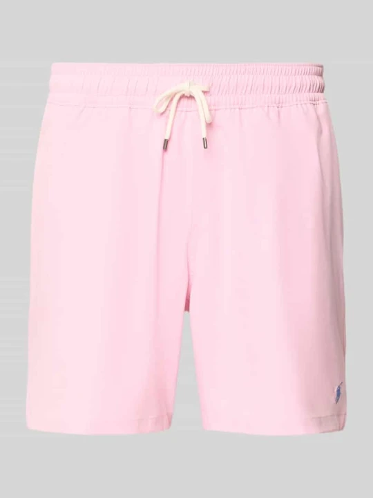 Zdjęcie produktu Spodenki kąpielowe z elastycznym pasem Polo Ralph Lauren Różowy