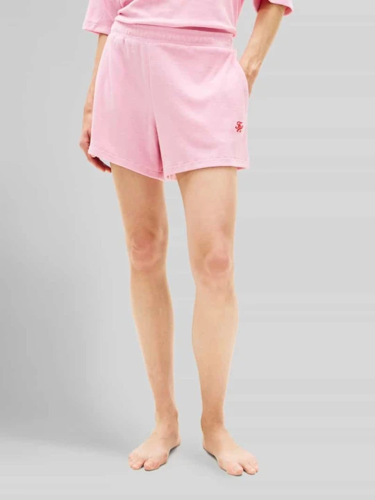 Zdjęcie produktu Szorty dresowe o kroju relaxed fit z mieszanki bawełny i wiskozy model 'TOWELING SHORT' Tommy Hilfiger Różowy