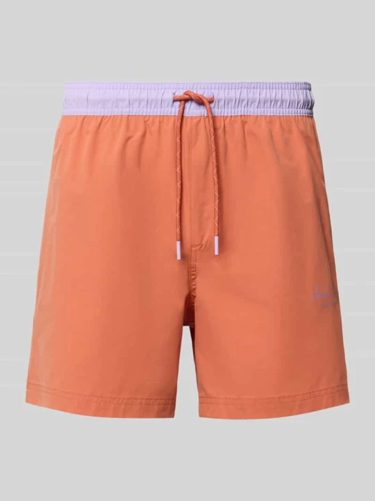 Zdjęcie produktu Spodenki kąpielowe z kieszenią z tyłu model 'MAUI' Jack&Jones Morelowy
