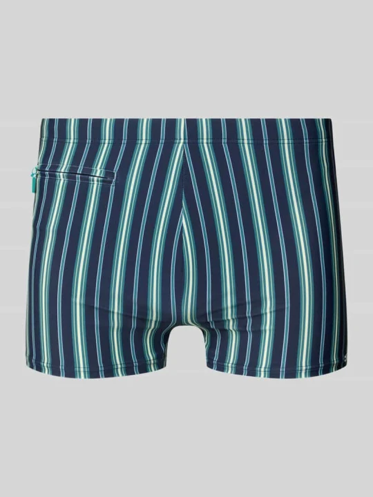 Zdjęcie produktu Spodenki kąpielowe z kieszenią zapinaną na zamek błyskawiczny model 'Ocean Swim' Schiesser Turkusowy