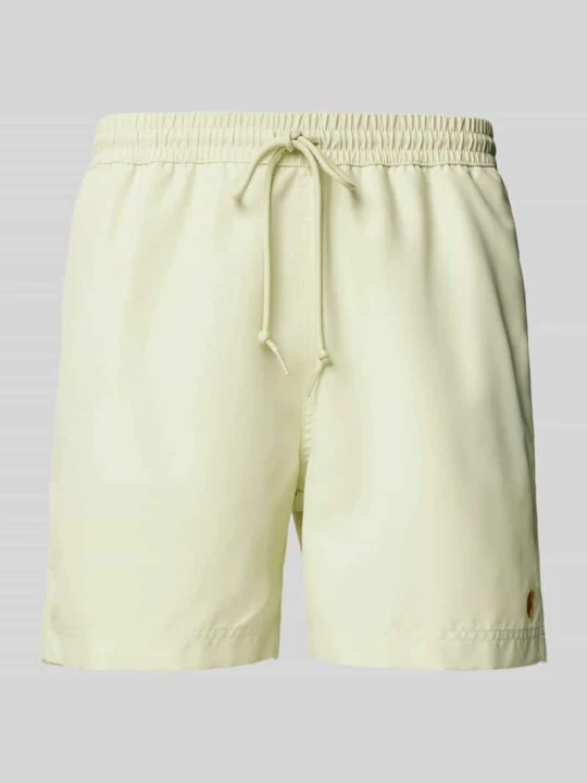 Zdjęcie produktu Spodenki kąpielowe z wyhaftowanym logo Carhartt WIP Jasnożółty