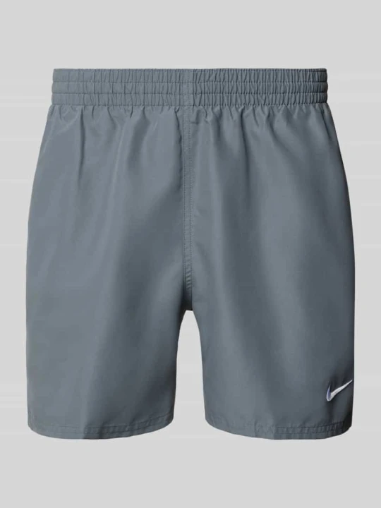Zdjęcie produktu Spodenki kąpielowe z wyhaftowanym logo i wpuszczanymi kieszeniami Nike Średnioszary