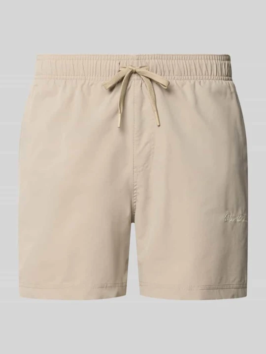 Zdjęcie produktu Spodenki kąpielowe z wyhaftowanym logo model „MAUI” Jack&Jones Khaki