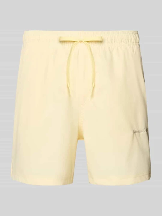 Zdjęcie produktu Spodenki kąpielowe z wyhaftowanym logo model „MAUI” Jack&Jones Jasnożółty