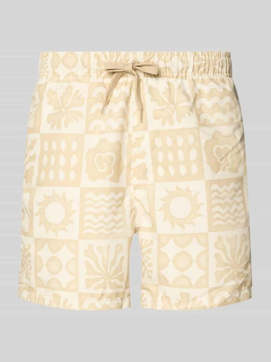 Zdjęcie produktu Spodenki kąpielowe z wzorem na całej powierzchni model 'PRINT' Only & Sons Beżowy