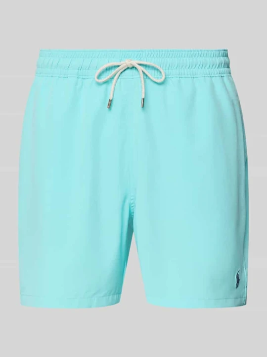 Zdjęcie produktu Spodenki kąpielowe z wstawką z siateczki Polo Ralph Lauren Jasnoniebieski