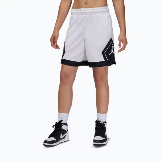 Zdjęcie produktu Spodenki koszykarskie damskie Jordan Sport Diamond 4" white / black / black / white