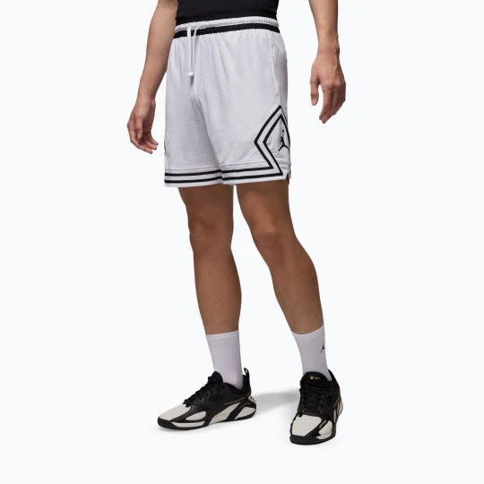 Zdjęcie produktu Spodenki koszykarskie męskie Jordan Mesh Diamond 4" white/black/black