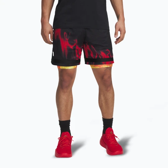 Zdjęcie produktu Spodenki koszykarskie męskie Uder Armour Curry Statement I black/fire Under Armour