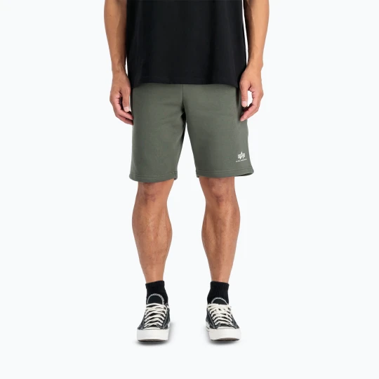 Zdjęcie produktu Spodenki męskie Alpha Industries Basic Small Logo II dark olive Zielony