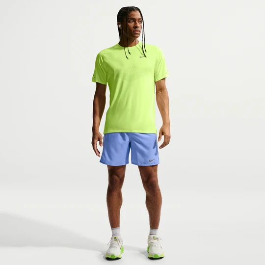 Zdjęcie produktu Spodenki męskie do biegania z wszytą bielizną Nike Miler Dri-FIT 18 cm - Niebieski