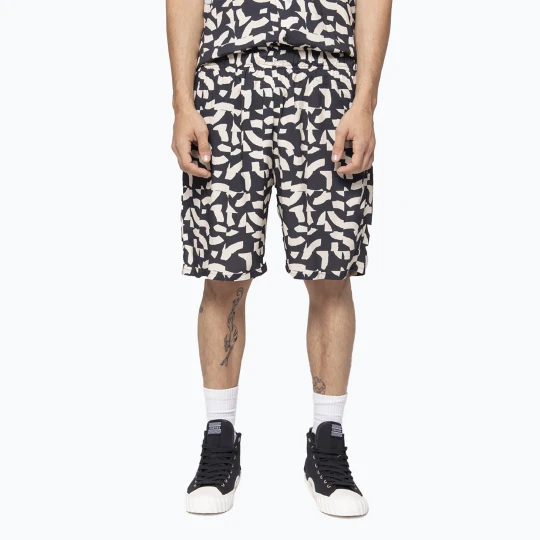 Zdjęcie produktu Spodenki męskie Kaotiko Geo Abstract black / ivory