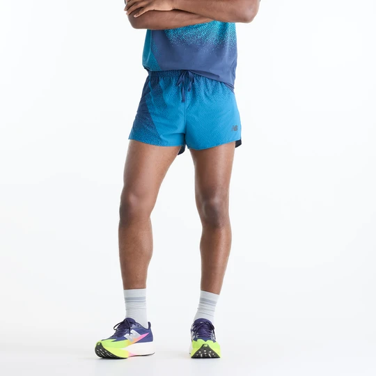 Zdjęcie produktu Spodenki męskie New Balance MB6140TLATD – niebieskie