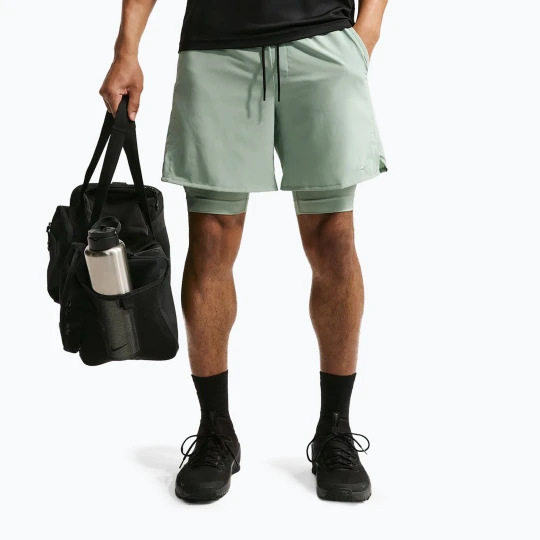 Zdjęcie produktu Spodenki męskie Nike Unlimited 2in1 Dri-Fit 7" steam / steam / black / steam Zielony