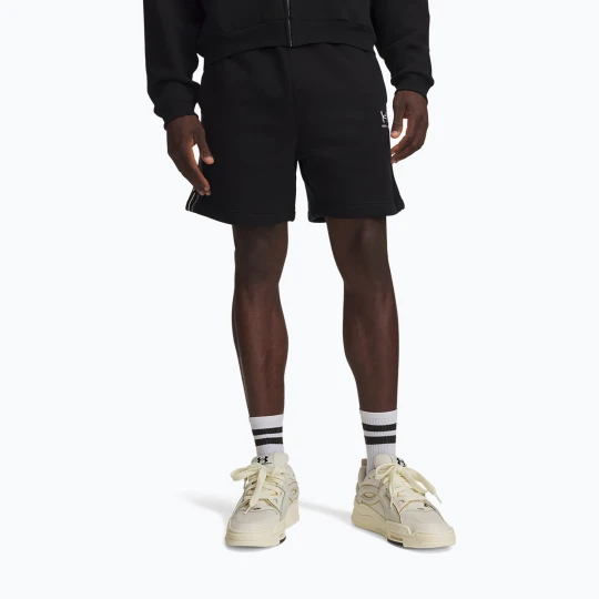 Zdjęcie produktu Spodenki męskie Under Armour Icon Fleece Taped Shorts ultimate black / white