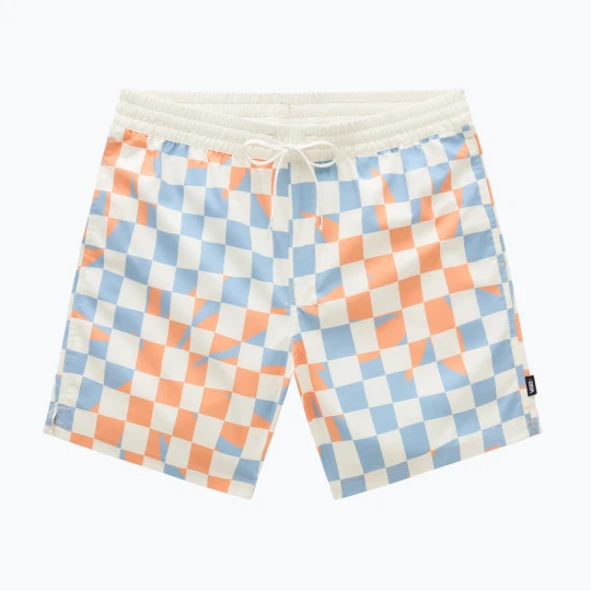 Zdjęcie produktu Spodenki męskie Vans Primary Checkboard Elastic Boardshort marshmallow / dusty blue Biały