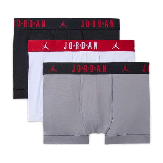 Zdjęcie produktu Spodenki męskie z bawełny Dri-FIT Flight Jordan (3 szt.) - Czerń