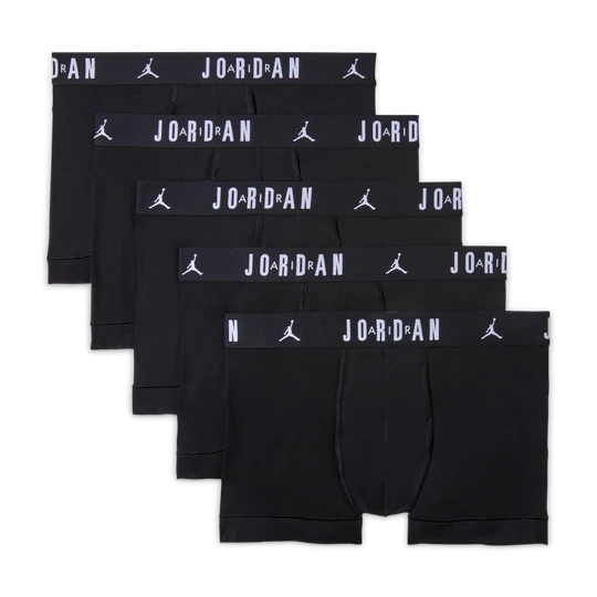 Zdjęcie produktu Spodenki męskie z bawełny Dri-FIT Jordan (5 szt.) - Czerń