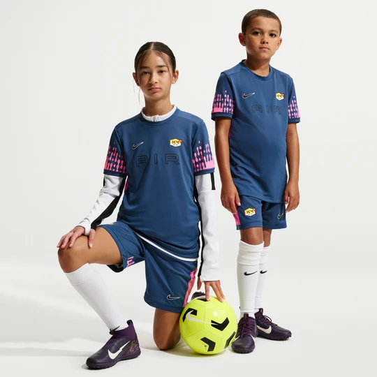 Zdjęcie produktu Spodenki piłkarskie dla dużych dzieci Dri-FIT Kylian Mbappé Academy - Niebieski Nike