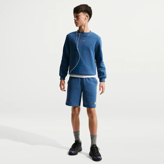 Zdjęcie produktu Spodenki piłkarskie dla dużych dzieci Kylian Mbappé Club Fleece - Niebieski Nike