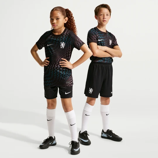 Zdjęcie produktu Spodenki piłkarskie dla dużych dzieci Nike Dri-FIT Chelsea F.C. Stadium Goalkeeper 2026/27 – replika - Czerń