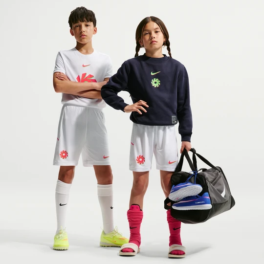 Zdjęcie produktu Spodenki piłkarskie dla dużych dzieci Nike Dri-FIT Erling Haaland Academy - Biel