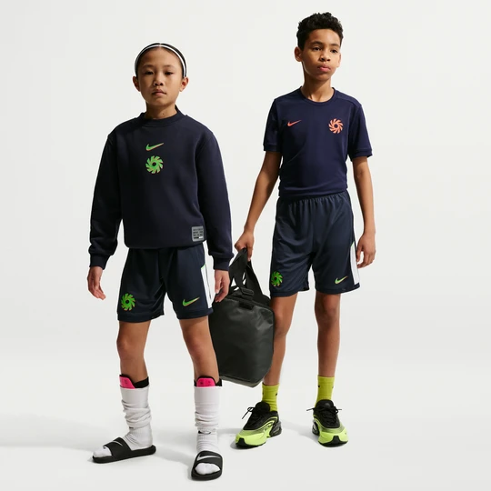 Zdjęcie produktu Spodenki piłkarskie dla dużych dzieci Nike Dri-FIT Erling Haaland Academy - Niebieski