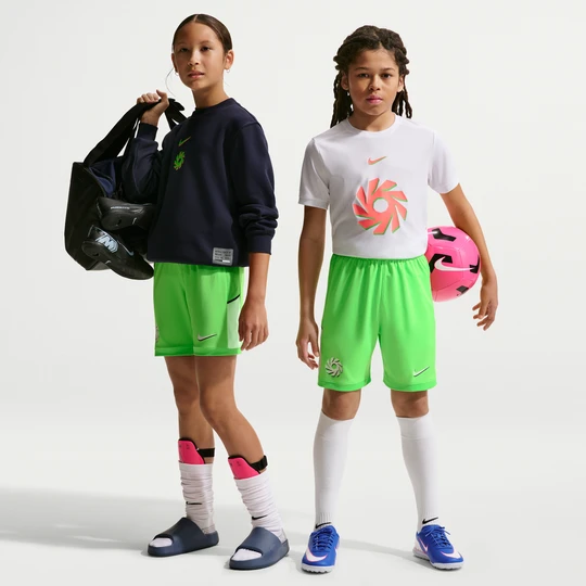 Zdjęcie produktu Spodenki piłkarskie dla dużych dzieci Nike Dri-FIT Erling Haaland Academy - Zieleń