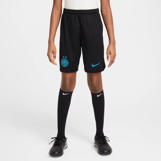 Zdjęcie produktu Spodenki piłkarskie dla dużych dzieci Nike Dri-FIT Inter Mediolan Stadium 2025/26 (wersja domowa) – replika - Czerń