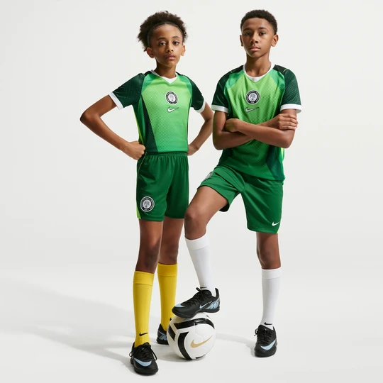 Zdjęcie produktu Spodenki piłkarskie dla dużych dzieci Nike Dri-FIT Nigeria Stadium 2026 (wersja domowa) – replika - Zieleń