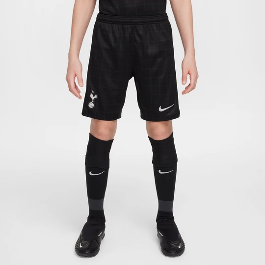 Zdjęcie produktu Spodenki piłkarskie dla dużych dzieci Nike Dri-FIT Tottenham Hotspur Stadium 2025/26 (wersja wyjazdowa) – replika - Czerń