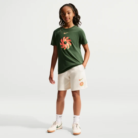 Zdjęcie produktu Spodenki piłkarskie Nike dla dużych dzieci Erling Haaland Club Fleece - Szary