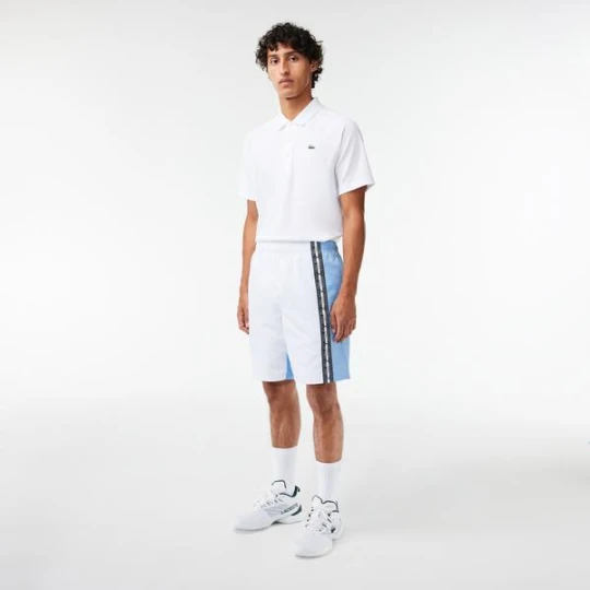 Zdjęcie produktu Spodenki tenisowe Lacoste Regular Fit z włókna z recyklingu