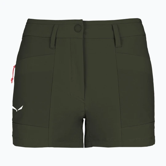 Zdjęcie produktu Spodenki trekkingowe damskie Salewa Puez DST Cargo dark olive Zielony
