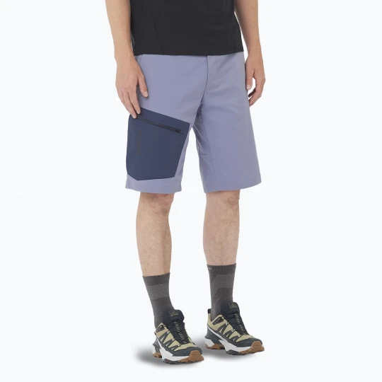 Zdjęcie produktu Spodenki trekkingowe męskie Salomon Outerpath Utility blue granite/blue nights Fioletowy