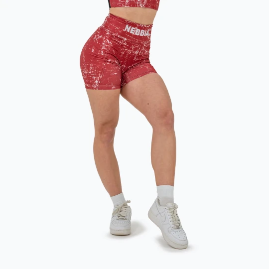 Zdjęcie produktu Spodenki treningowe damskie NEBBIA 5″ Hammies High Waisted red