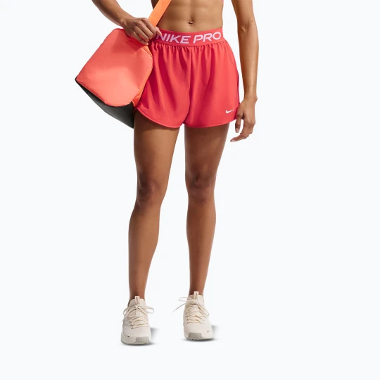Zdjęcie produktu Spodenki treningowe damskie Nike Pro 2in1 light crimson/white Różowy