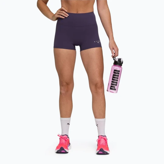 Zdjęcie produktu Spodenki treningowe damskie PUMA x HYROX Shapeluxe 3" Tight deep plum Fioletowy