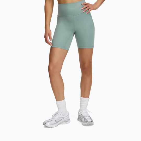 Zdjęcie produktu Spodenki treningowe damskie Under Armour Meridian Bike 7in silica green