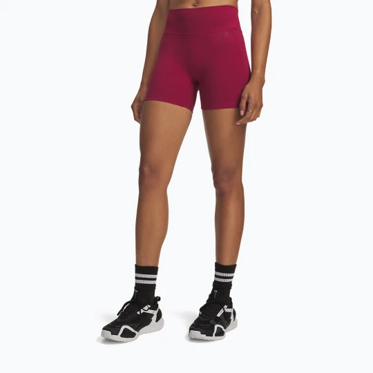Zdjęcie produktu Spodenki treningowe damskie Under Armour Motion Middy claret / ox blood Różowy