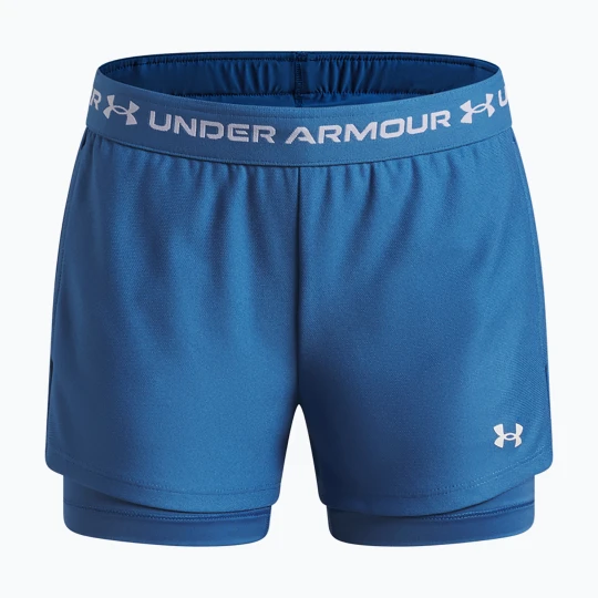 Zdjęcie produktu Spodenki treningowe dla dzieci Under Armour UA Tech Play Up 2IN1 Shorts aegean blue / white