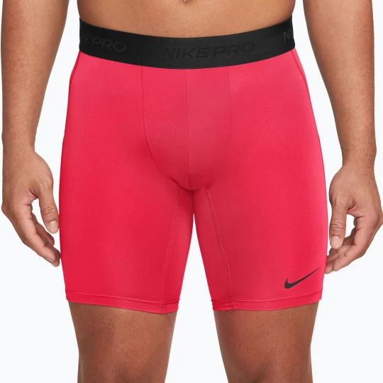 Zdjęcie produktu Spodenki treningowe męskie Nike Pro Dri-Fit Fitness Long laser crimson / black Czerwony