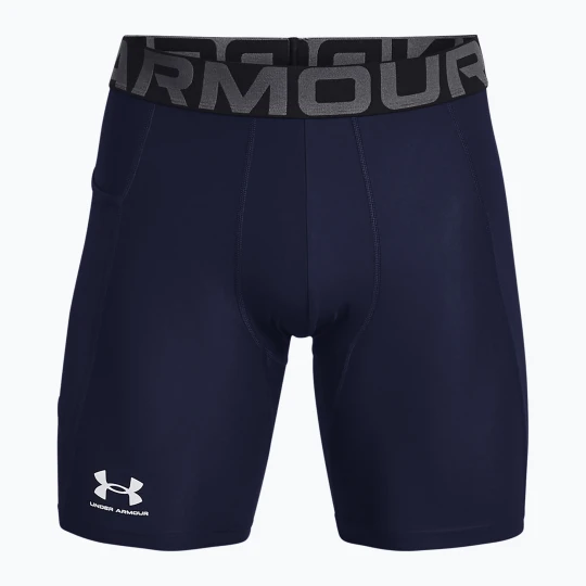 Zdjęcie produktu Spodenki treningowe męskie Under Armour HG Armour Shorts midnight navy / white Granatowy