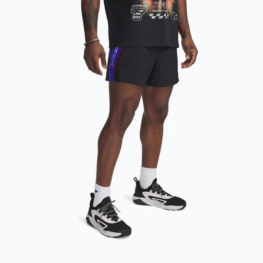 Zdjęcie produktu Spodenki treningowe męskie Under Armour Project Rock Colorblock Woven black