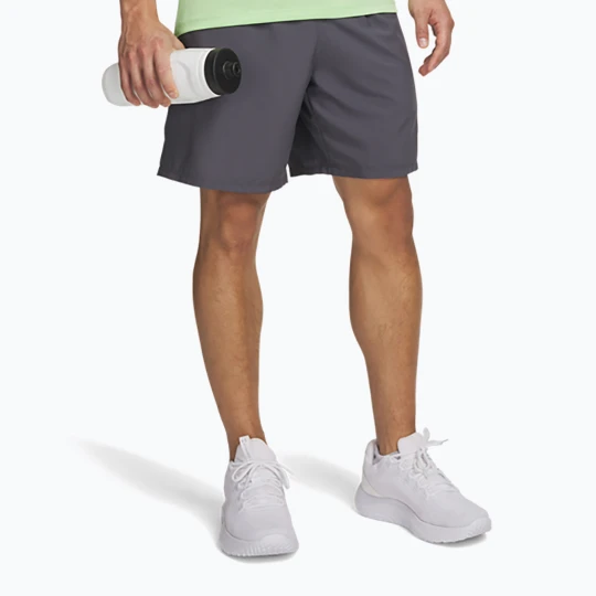 Zdjęcie produktu Spodenki treningowe męskie Under Armour Tech Sport castlerock / lumos lime Szary