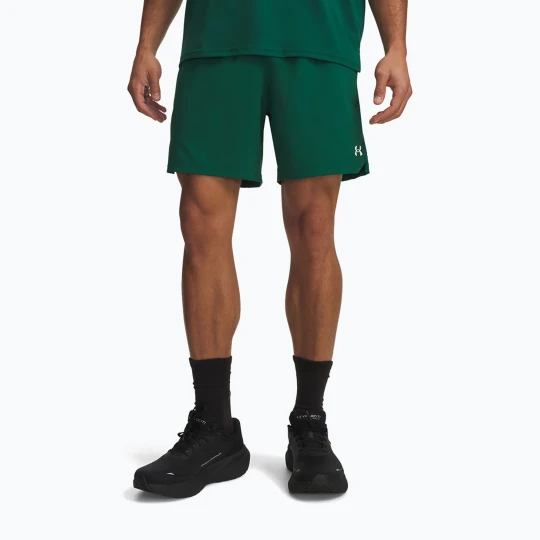 Zdjęcie produktu Spodenki treningowe męskie Under Armour Vanish Woven 2.0 Shorts campus ivy / white Zielony