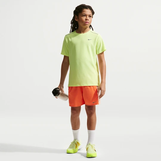 Zdjęcie produktu Spodenki treningowe Nike Miler Dri-FIT dla dużych dzieci - Pomarańczowy