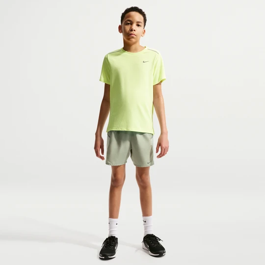 Zdjęcie produktu Spodenki treningowe Nike Miler Dri-FIT dla dużych dzieci - Zieleń